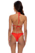 Luli Fama Hot Tropics Wavy Ruched Back Tie Side Bottom